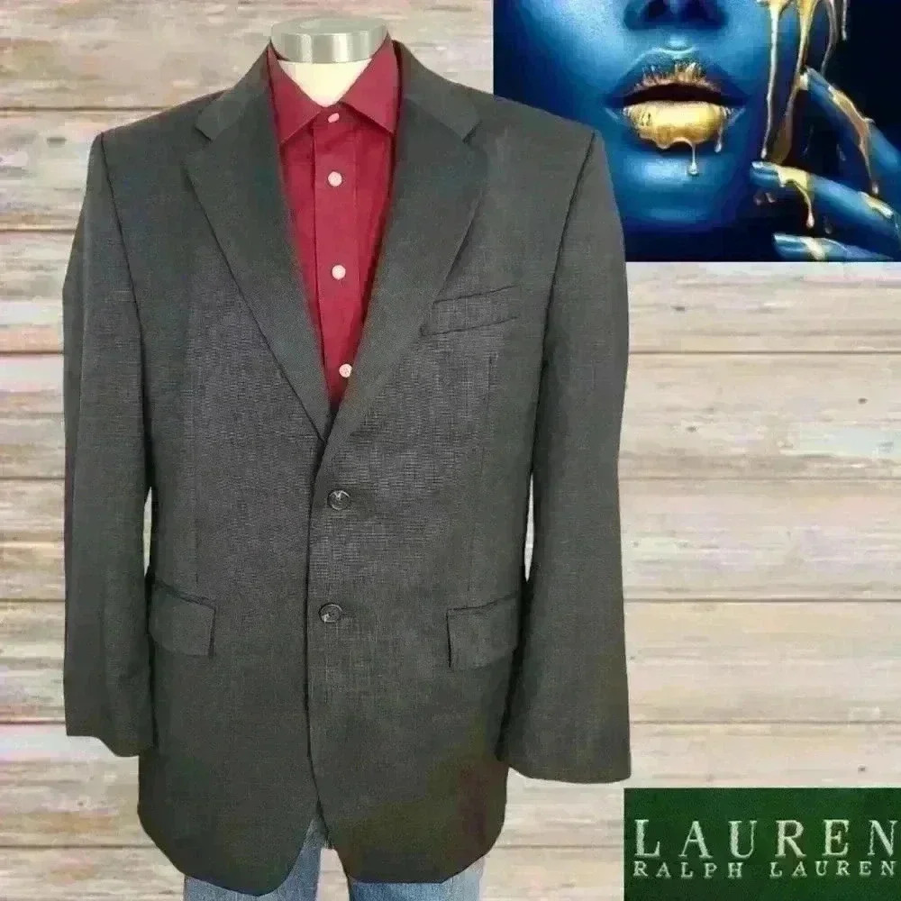 Lauren Ralph Lauren Blazer Mens 42R Wool Suit Jacket 2 Button